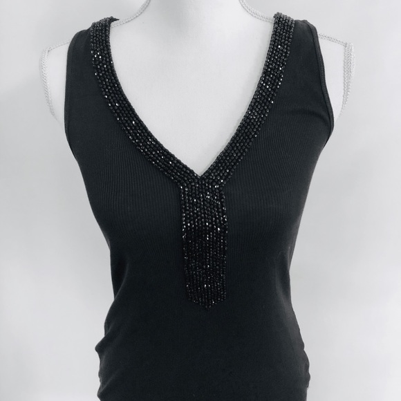 Express Tops - 🆕Express Black Jeweled Tank Size Medium